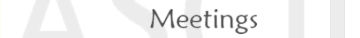 Meeting Schedule