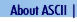 Go to About ASCII